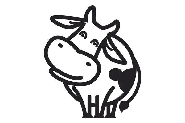 Vaca graciosa — Vector de stock