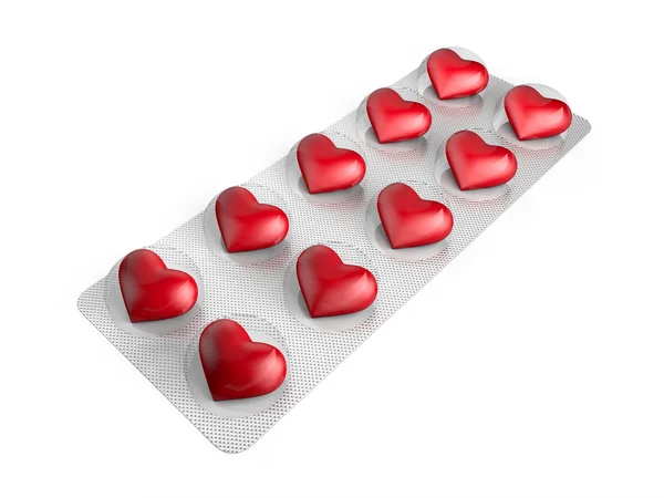 Heart pills — Stock Photo, Image