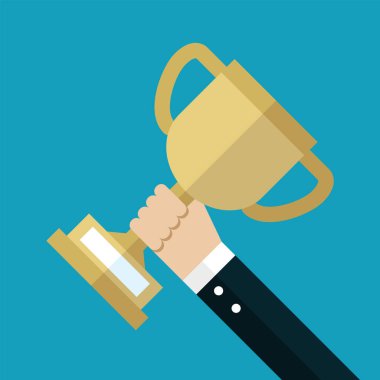 İş adamları zafer kupası kazandılar.