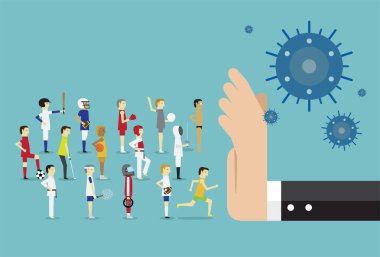 Salgın nedeniyle spor etkinliği iptal edildi