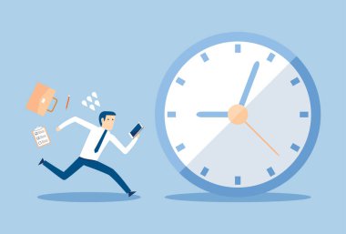 Çalışanlar işe geç kaldıkları için acele ediyorlar.