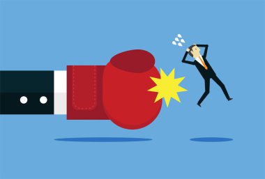 Patronuyla kavga etti ve nakavt oldu.