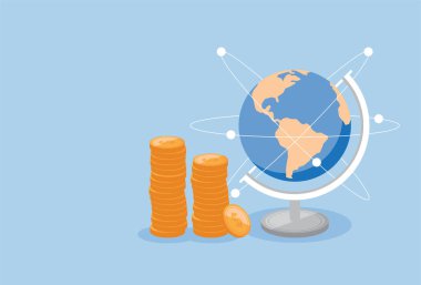 Investment business finance and industry direction global US currency