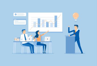 Business meeting and study of finance path