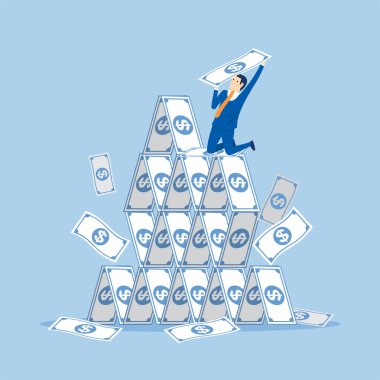 Businessman finance invest future saving money