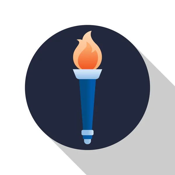 Torch Sporting Event Icon — Stock Vector