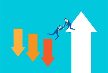 İş adamları ekibinin büyümesine yardım ediyor.