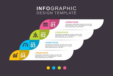 Infographic istatistik sektörü ve finans yönetimi