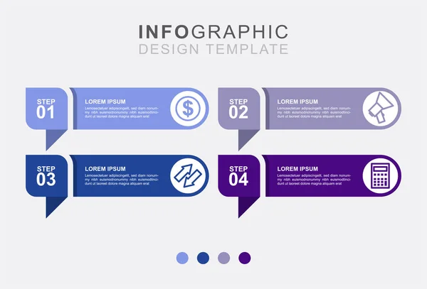 Infografía Negocio Etiqueta Grifo Gráfico Finanzas — Vector de stock