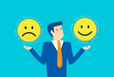 İş adamı ve müşteri memnuniyeti anketi