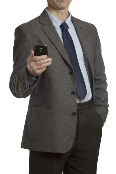 Businessman with a smartphone — Stock Photo, Image