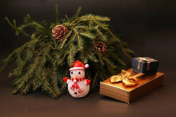 Regalos Navidad Año Nuevo Como Símbolo Del Año Nuevo Navidad —  Fotos de Stock
