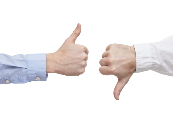 Two executives or businessmen disagreeing over a deal or contrac — Stock Photo, Image