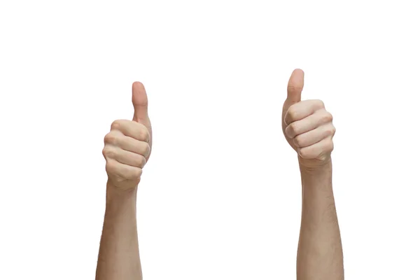 iki başparmak yukarıya eller