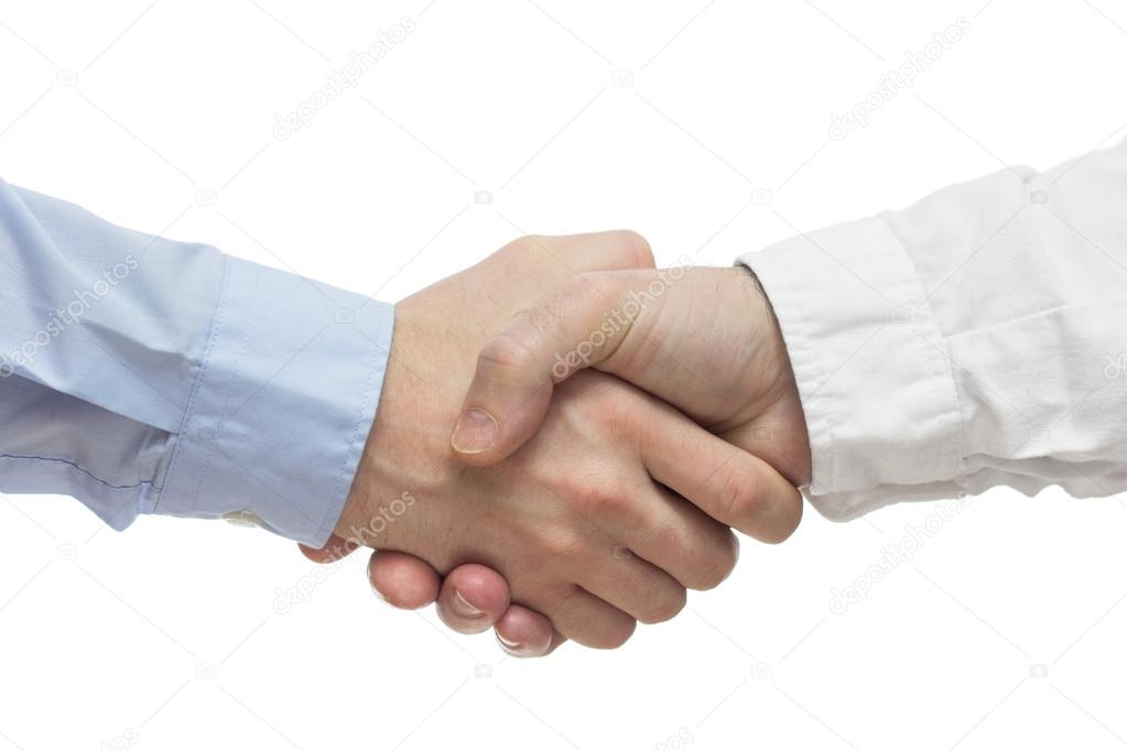 Successful business people handshaking 