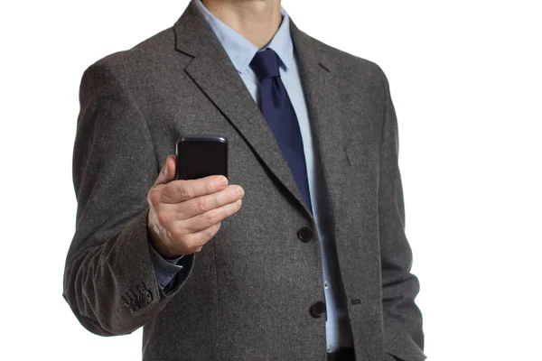 Businessman with a smartphone — Stock Photo, Image