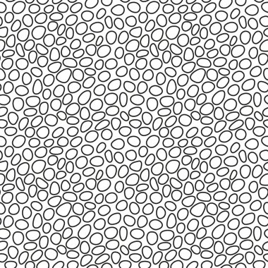 Soyut, pürüzsüz desen. Basit tekrarlanan illüstrasyon. Benekli doğrusal çizim. Beyaz arka planda siyah çizgiler. Ambalaj kağıdı, tekstil, duvar kağıdı, kumaş için sonsuz dokuyu yönlendir.