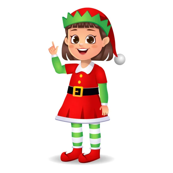 Elf elbiseli kızın bir fikri var.