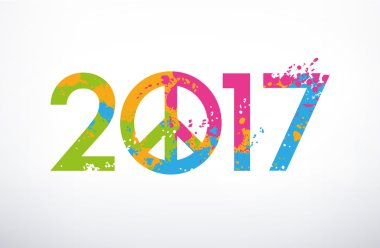 Barış için 2017 tebrik kartı