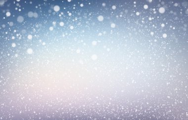 Noel mavi zemin üzerine kar taneleri