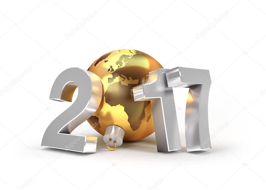 2017 New Year greeting symbol