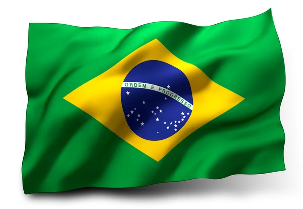 Flagge Brasiliens — Stockfoto