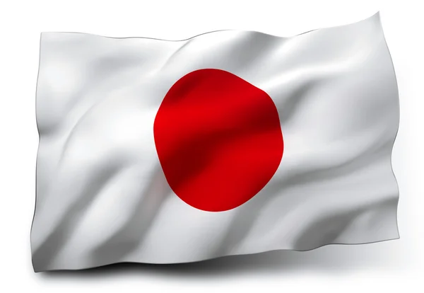 Flagge Japans — Stockfoto