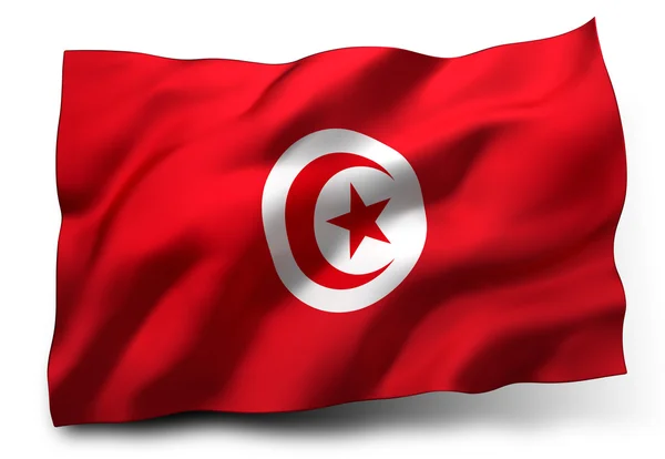 Flag of Tunisia — Stock Photo, Image