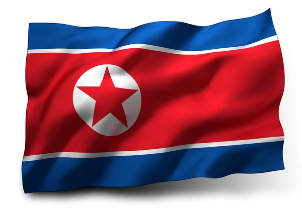 Bandera de Corea del Norte — Foto de Stock