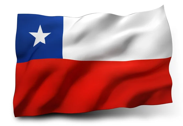 Chile lobogója — Stock Fotó
