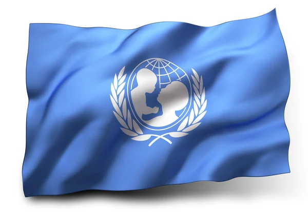 Drapeau de l'UNICEF — Photo