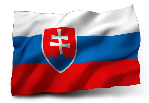 Vlag van Slowakije — Stockfoto