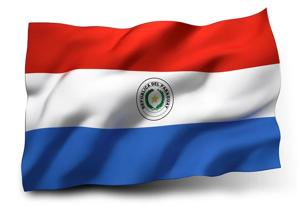 Paraguay zászlaja — Stock Fotó