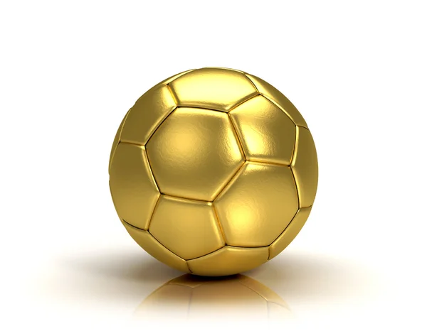 Oro trofeo pallone da calcio — Foto Stock