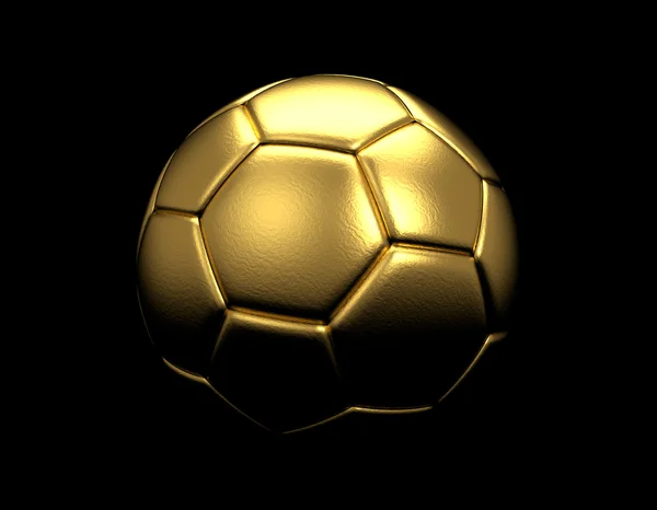 Oro trofeo pallone da calcio — Foto Stock