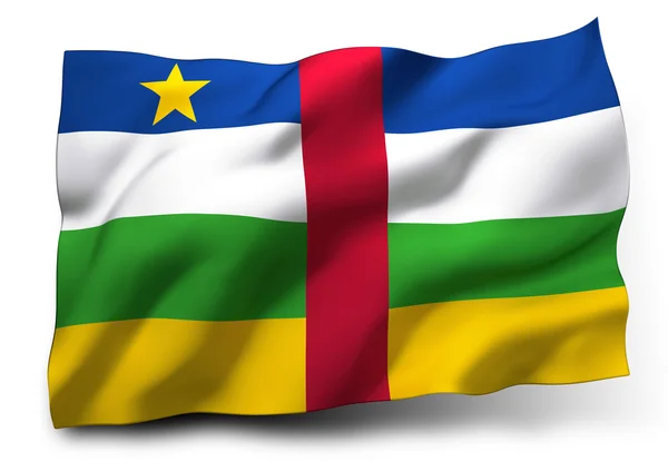Flaga Republiki Środkowej Afryki — Zdjęcie stockowe