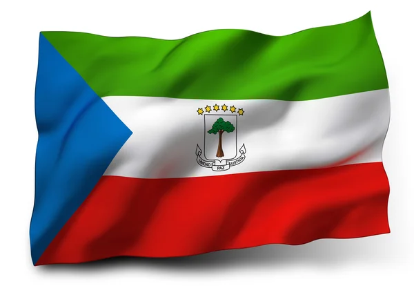 Flag of Equatorial Guinea — Stock Photo, Image