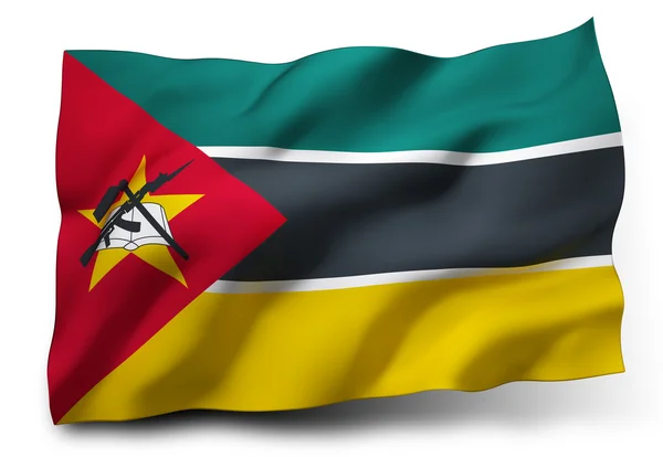 Bandeira de Moçambique — Fotografia de Stock