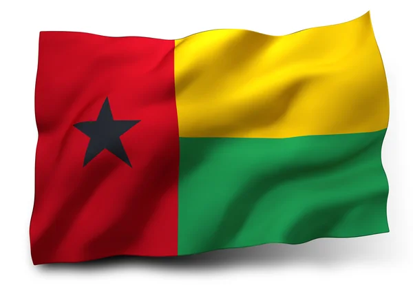 Σημαία Γουινέας-Μπισάου — Φωτογραφία Αρχείου