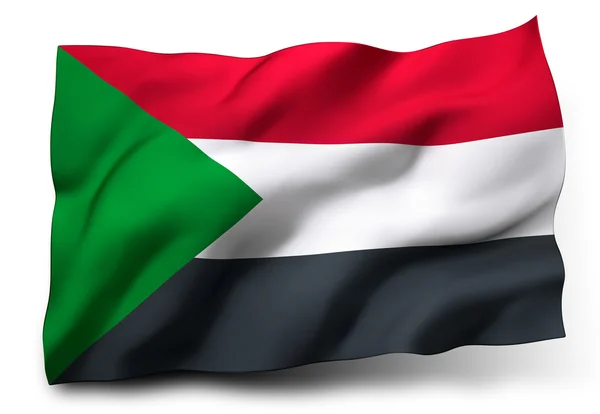 Bandera de sudan — Foto de Stock