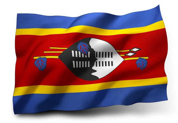 Flagge von Swasiland — Stockfoto