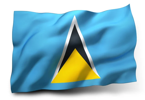 Flag of Saint Lucia — Stock Photo, Image