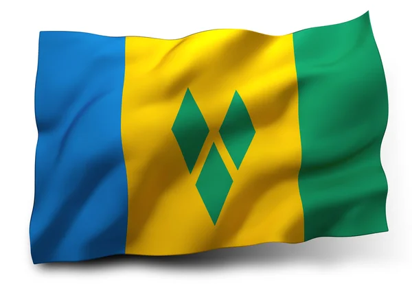 Flag of Saint Vincent and the Grenadines — Stock Photo, Image