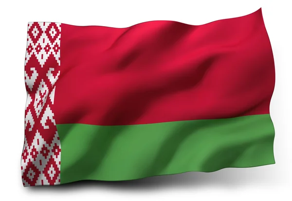 Beyaz Rusya bayrağı — Stok fotoğraf