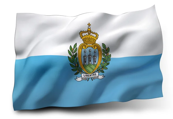 Bandera de San Marino — Foto de Stock