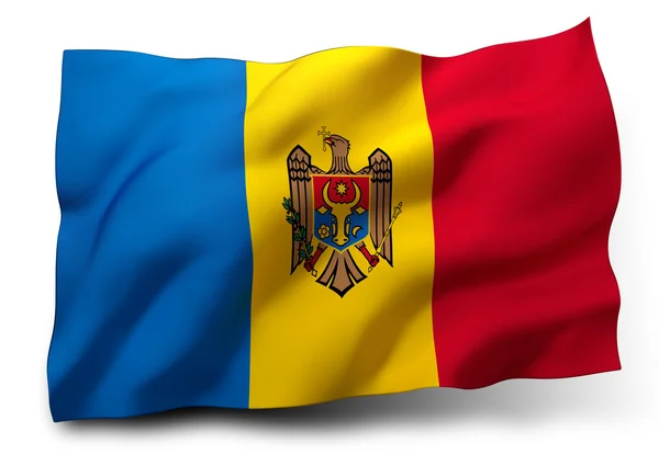 Bandera de Moldova — Foto de Stock