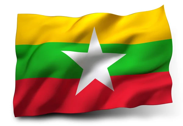 Flag of Burma — Stock Photo, Image