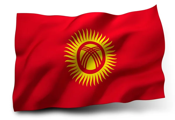 Flag of Kyrgyzstan — Stock Photo, Image