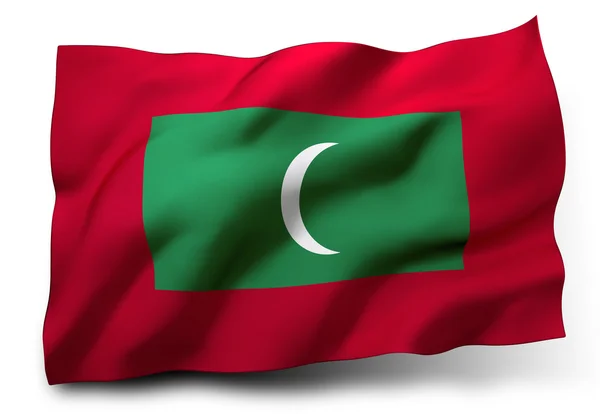 Vlag van de Maldiven — Stockfoto