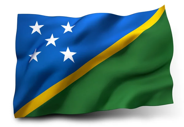 Flag of Solomon Islands — Stock Photo, Image